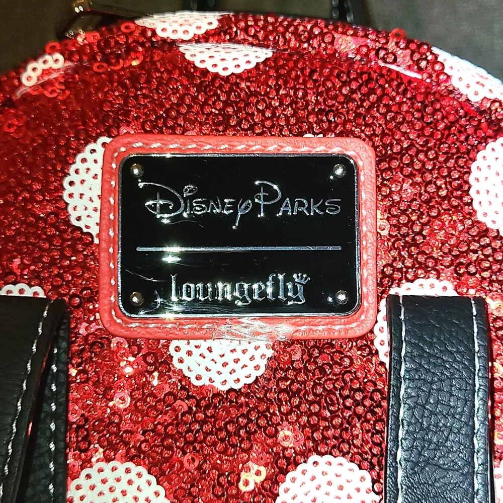 Loungefly Disney Parks Mini Mouse Sequin  Mini Backpack - Picture 5 of 10